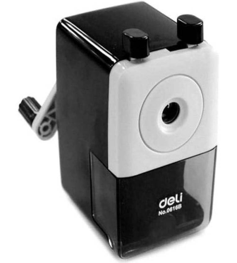 Deli 0618B  Le taille-crayon rotatif incontournable pour une mine toujours parfaite